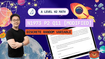 [Discrete Random Variable] N1973 P2 Q11 - H2 Math Tuition @ Tim Gan Math