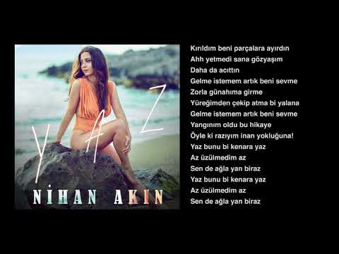 Nihan Akın - Yaz (Lyrics Enstrümantal)
