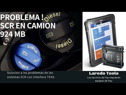 Problema del SCR en camión mercedez 924. Solucion con interface Texa TXT Truck.