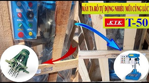 Bán Máy ta rô kim loại tự động 2 mũi, 4 mũi, 5 mũi cùng lúc Model T-50 nhập khẩu từ Đài Loan