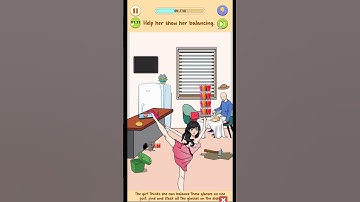 Frustrating Puzzle Game - Level 14 - Help her show her blanching.