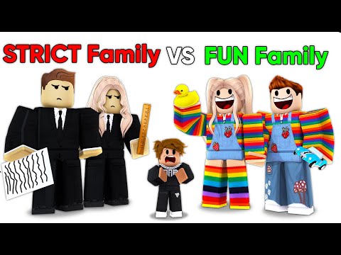 STRICT Family vs FUN Family.. (Brookhaven RP)