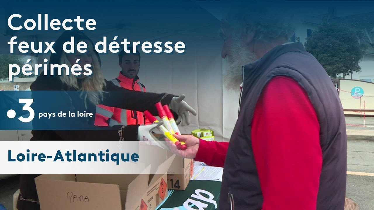 Loire-Atlantique : collecte de feux de détresse périmés sur la côte, pour éviter tout risque