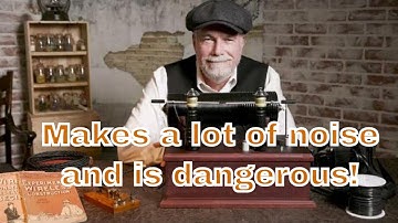 Titanic style functioning spark gap transmitter. (fun, noisy, movie prop, high voltage, CQD, SOS)