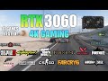 Rtx 3060 4k gaming  test in 12 games ft i5 12400f