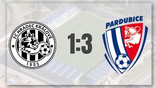 FC Hradec Králové 1:3 FK Pardubice 29.10.2022