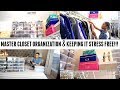 MASTER CLOSET ORGANIZATION | SMALL DECLUTTER!! | HOW WE MAKE IT WORK! |