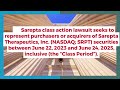SAREPTA CLASS ACTION LAWSUIT