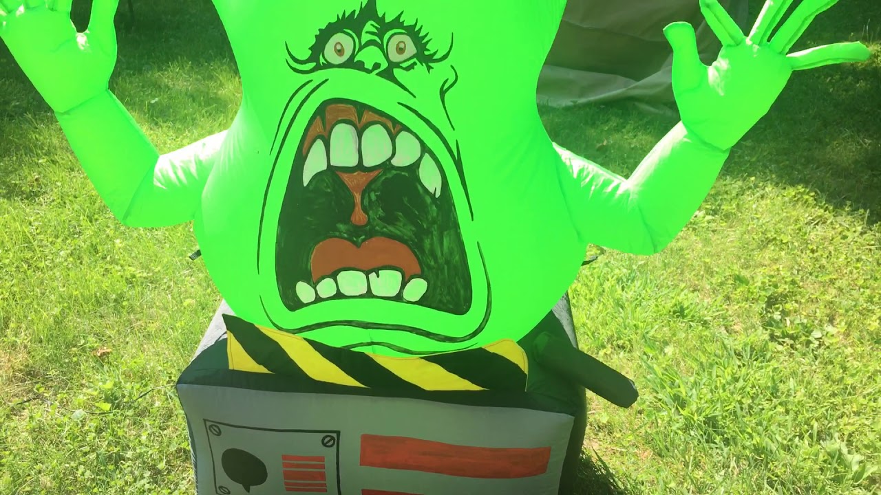 Gemmy Prototype Slimer Inflatable - inflatable gargoyle wings roblox