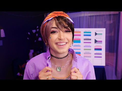 ASMR | Getting YOU Ready for Pride!! | She/Her Pronouns + Binder Fitting