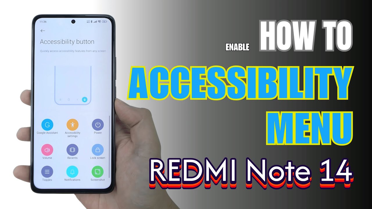 How to turn on Accessibility Menu on Redmi Note 14 - YouTube