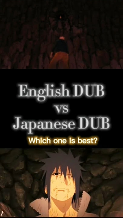 SASUKE'S Nandomo. English dub vs Japanese dub... #nandomo #anime #naroto #sasuke #sasukenandomo