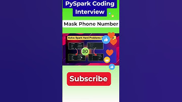 Recent gestelde PySpark-coderingsvragen Masker telefoonnummer Databricks #sparkinterviewquestions