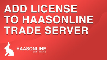 Entering your license into HaasOnline TradeServer