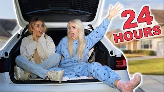 24 HOURS LIVING IN MY CAR!!