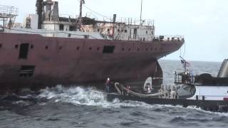 The best video of the Texas Clipper Reefing