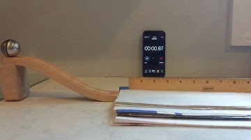 Solid sphere rolling down incline