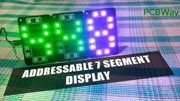 Addressable 7 Segments RGB Display | NodeMCU and WS2812b LEDs | PCBWAY