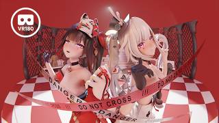 【VR180 MMD】火花/花火 「愛包ダンスホール」