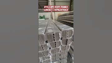 4*2.5 Wpc brown door frames #shorts #wpcdoorframe #wpc #doorframes #wpcfactory #wood