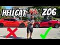 Hellcat owner reviews 2024 C8 Z06! Which is better?!?