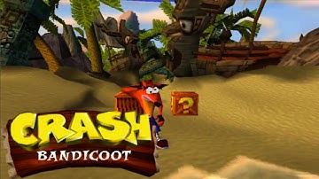 Crash Bandicoot (PS1) 100% - Part 1 - N. Sanity Beach