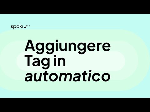 Aggiungere tag in automatico