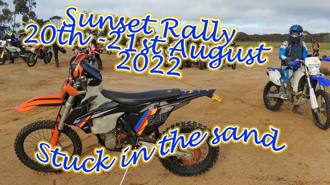 Stuck in the Sand  - Sunset Rally Video 1 - Yamaha WR450F Desert Riding