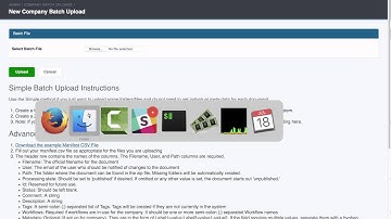 Simple Batch Upload Walkthrough