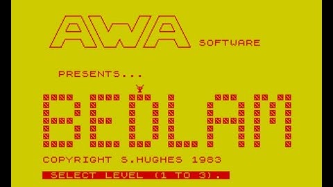 Bedlam (AWA Software) Review for the Sinclair ZX Spectrum by John Gage