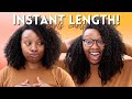 Want LONG Curly Hair 👀 Try THIS! | Twist Out Using Curly Clip In Hair Extensions (First Impressions)