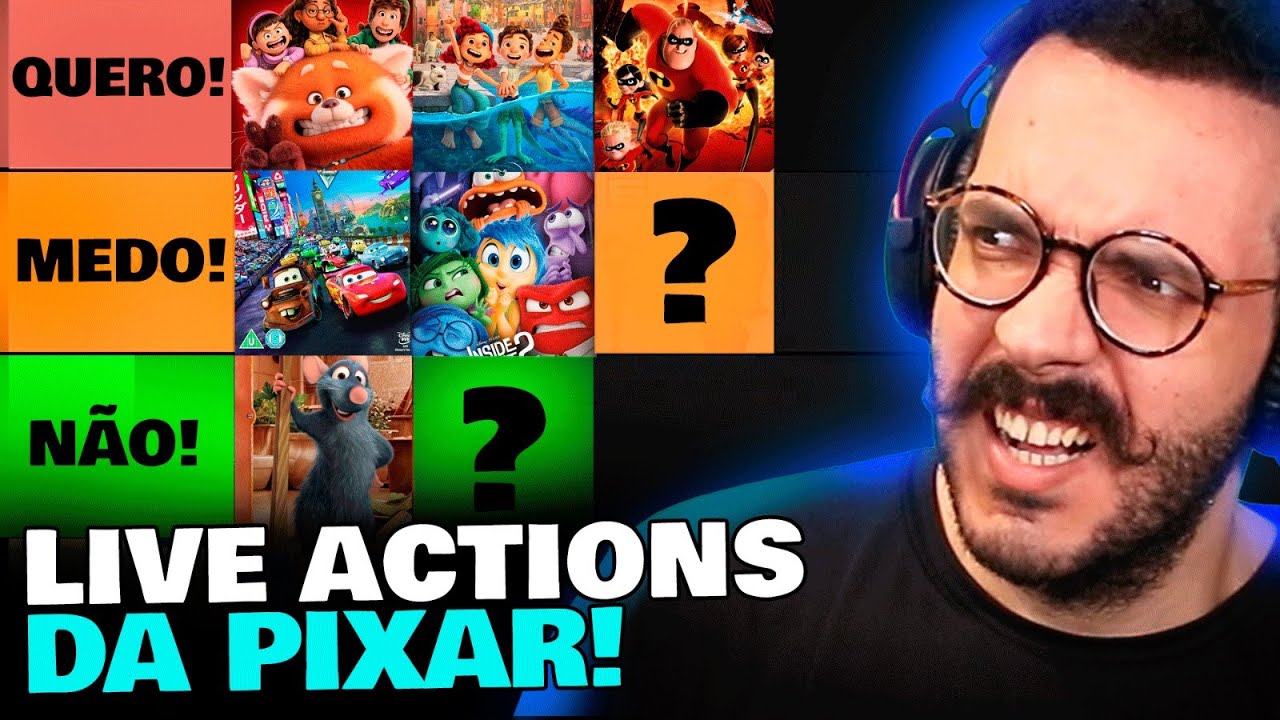 TIERLIST LIVE ACTIONS DA PIXAR | Cortes do Imaginago