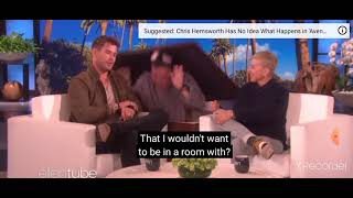 chris Hemsworth got scared by mouse #like video #subscribe
