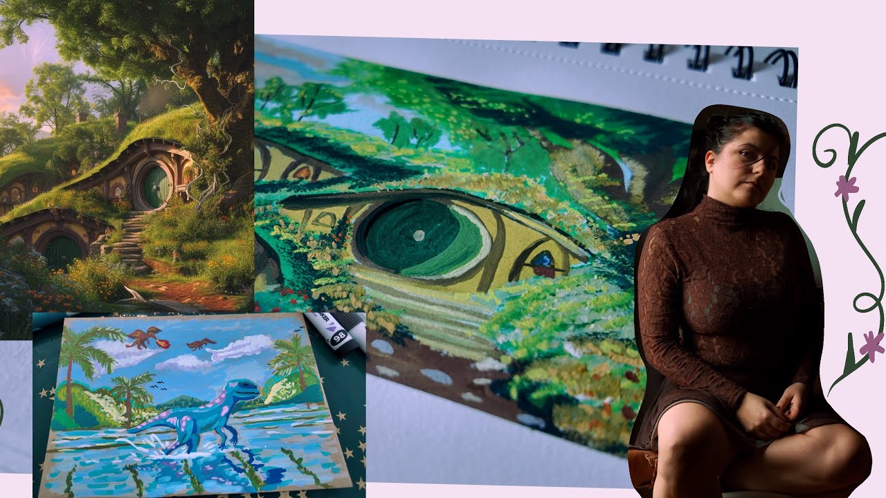 From Dinosaurs to Middle- earth LOTR | Painting two world’s GOUACHE 