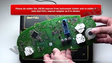 Volkswagen 2013+ UDS NEC VDO Instrument Cluster 24C64 All Keys Lost Programming By Zed Full