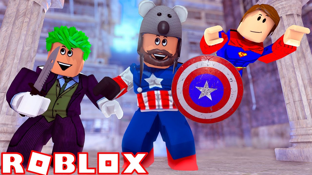 Captain America Joker Bffs Superhero Tycoon Roblox Youtube - dantdm playing roblox superhero tycoon