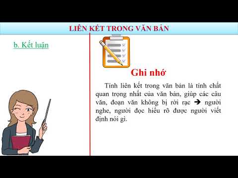 Ngữ văn 7 - LIÊN KẾT TRONG VĂN BẢN
