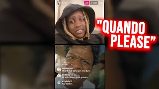 Lil Durk Begs Quando Rondo To Squash Their Beef on Insta Live