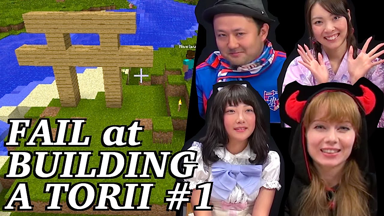 Japanese & Foreigners EPIC FAIL at playing MINECRAFT with Meltia【Torii series #1】|外国人とマイクラ実況をしてみた鳥居編 games people play