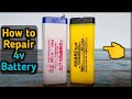 HOW TO REPAIR DEAD 4v BATTERY AT HOME, घर पर खराब बैटरी को कैसे ठीक करें। 4v BATTERY