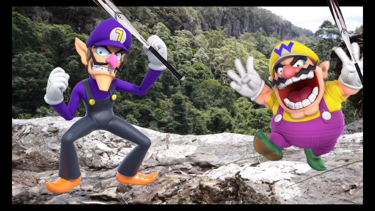 wario dies by waluigi kicking him off a cliff while they have a