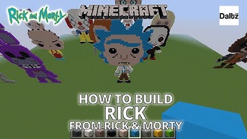 Minecraft Pixel Art - Rick from Rick & Morty