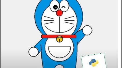 Python make Doraemon / doraemon turtle python / #viral #short #video