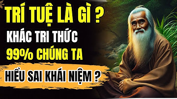 TRÍ TUỆ LÀ GÌ ? 99% CHÚNG TA HIỂU LẦM VỀ BẢN CHẤT CỦA TRÍ TUỆ  | DANH NGÔN CỔ