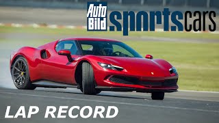 RECORD LAP Lausitzring 1:25,88 | Ferrari 296 GTB | AUTO BILD SPORTSCARS