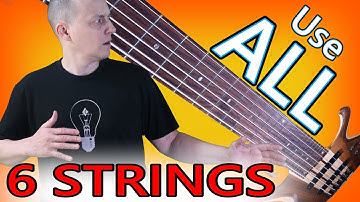 Use ALL 6 Strings on Your Bass | 2-Octave Scales in 1 Position