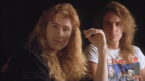 Megadeth: Dave Mustaine and David Ellefson discuss the music video for "Peace Sells" #megadeth