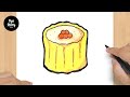 #677 How to Draw a Dimsum - Easy Drawing Tutorial
