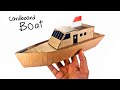 Bateau en carton fait maison  comment faire un bateau avec du carton