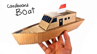 Самодельная картонная лодка | Как сделать лодку из картона